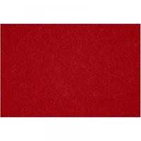 Creativ Company Hobbyvilt, vel 42x60 cm, dikte 3 mm, antiek rood, 1 vel - thumbnail