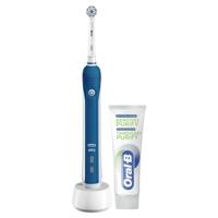 Oral-B PRO 2 2800 Elektrische Tandenborstel Powered By Braun + Gum Purify Tandpasta - thumbnail