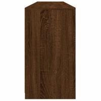 Dressoir met LED-verlichting 162x37x67 cm bruin eikenkleur - thumbnail