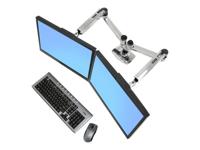 Ergotron LX Dual Arm Side by Side Desk Mount Monitor-tafelbeugel Aantal monteerbare displays: 2 Display(s) 38,1 cm (15) - 68,6 cm (27) Aluminium In hoogte - thumbnail