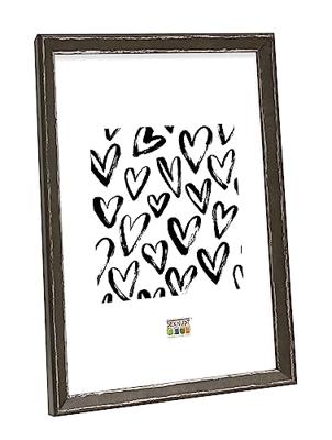 Deknudt Fotokader in zwart met zilverkleurig biesje 13x18 S46DF2