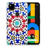 Google Pixel 4a TPU Siliconen Hoesje Mozaïek - thumbnail