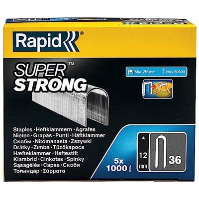 Rapid 36/12 mm Staples Super Strong | 5x1.000 Stuks - 5000511