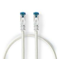 CAT6a-Kabel | S/FTP | RJ45 Male | RJ45 Male | 100.0 m | Snagless | Rond | Gevlochten / PVC | Zilver - thumbnail