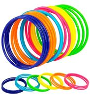 Armband 18 ringen neon multikleuren - thumbnail