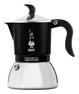 Italiaanse Koffiepot Bialetti FIAMMETTA INDUCT Zwart Aluminium 4 Koppar - thumbnail