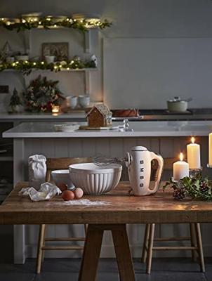 Smeg HMF01CREU jaren &apos;50 handmixer, crème
