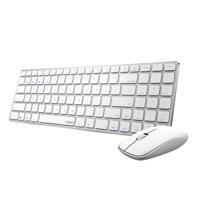 Rapoo 9300m multimodus draadloze ultraslanke desktop combo set qwerty wit - thumbnail