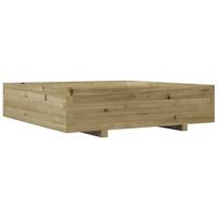 Plantenbak 100x100x26,5 cm gempregneerd grenenhout - thumbnail