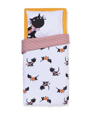 HEMA Takkie peuterdekbedovertrek 120x150cm zacht katoen (wit)