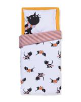 HEMA Takkie peuterdekbedovertrek 120x150cm zacht katoen (wit) - thumbnail