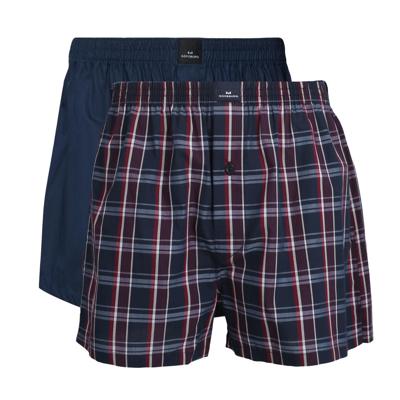 Gotzburg Boxers Clubhouse 2-pack geruit rood-blauw