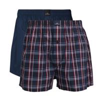 Gotzburg Boxers Clubhouse 2-pack geruit rood-blauw - thumbnail