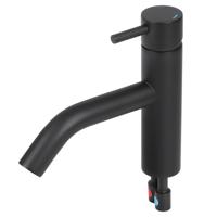 Differnz kraan gebogen koud/warm mat zwart - thumbnail