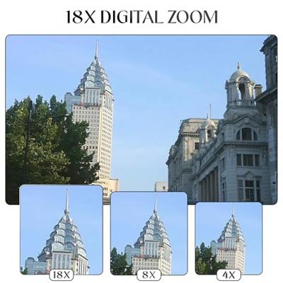 Yashica DigiMate 4K digitale camera - 18x zoom ondersteunt micro SD-kaarten, mini-camera voor tieners - gebroken wit