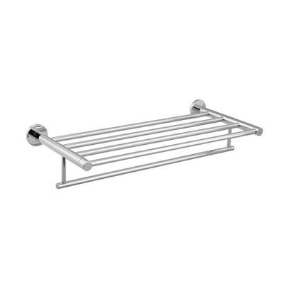 Dubbele Handdoekhouder Sapho Samba met Plankopslag 63 cm Chroom Sapho