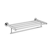 Dubbele Handdoekhouder Sapho Samba met Plankopslag 63 cm Chroom Sapho - thumbnail