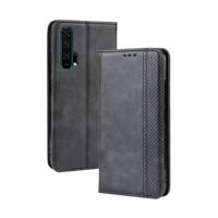 Magnetische Buckle retro Crazy Horse textuur horizontale Flip lederen case voor HUAWEI Honor 20pro met houder & kaartsleuven & fotolijstjes (zwart) - thumbnail