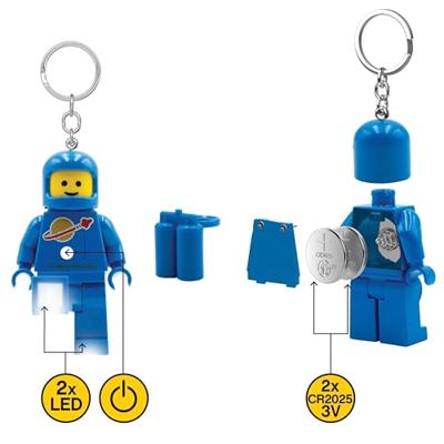 LEGO Light-Up Keychain Astronaut Blue 8 cm