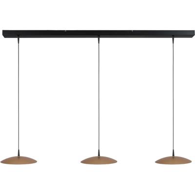 Masterlight 3-lichts hanglampScala 130cm zwart met goud Ø 25cm - 2191-05-02-130-3-25