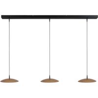 Masterlight 3-lichts hanglampScala 130cm zwart met goud Ø 25cm - 2191-05-02-130-3-25 - thumbnail