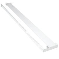 VidaXL Wandschap voor inloopdouchewand 80 cm aluminium chroomkleurig - thumbnail