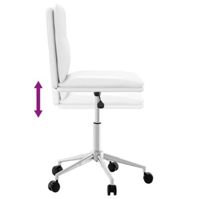 Eetkamerstoel kunstleer wit