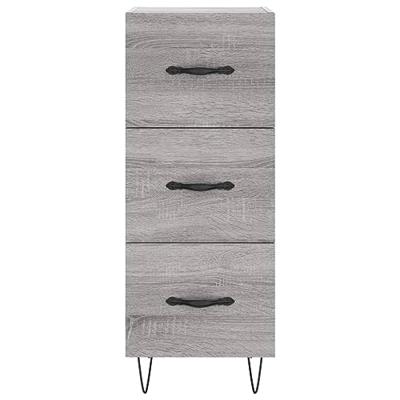 Dressoir 34,5x34x90 cm bewerkt hout grijs sonoma eikenkleurig Dressoir 34,5x34x90 cm bewerkt hout grijs sonoma eikenkleurig