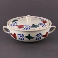 Boerenbont dekschaal medium met handvaten 22 cm - thumbnail