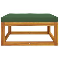 3-delige Loungeset met kussens massief acaciahout - thumbnail