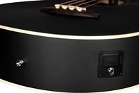 Ortega D7CE-SBK-4 Deep Series 7 Medium Scale Bass Satin Black elektrisch-akoestische bas met cutaway - thumbnail