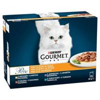 PURINA Gourmet Perle Duck, turkey, lamb, tuna - nat kattenvoer - 12x85 g - thumbnail