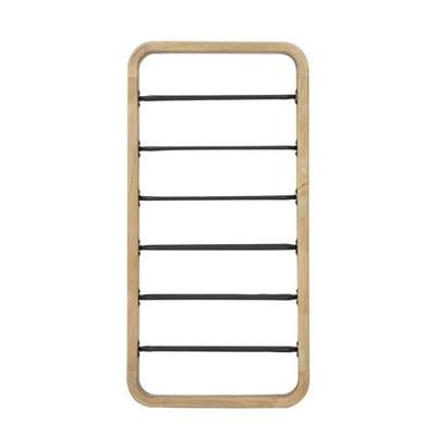 Light & Living Wijnrek Sorrento 80cm, donker grijs+hout