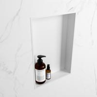 MONDIAZ EASY Nis 44,5x29,5cm in solid surface kleur Talc | Talc. 1 vak geschikt voor in- of opbouw - thumbnail
