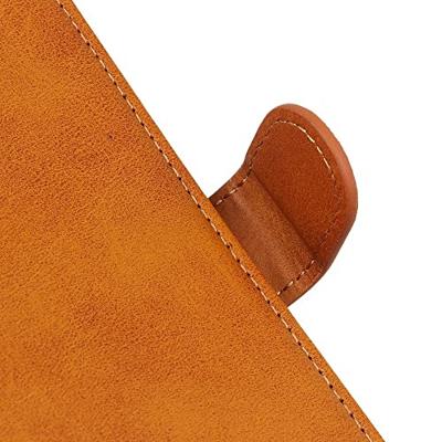 Casecentive Leren Wallet case met sluiting iPhone 13 Mini bruin