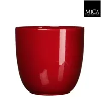 Mica Decorations Tusca pot donkerrood 29x31cm - thumbnail