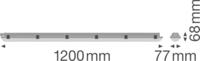 LEDVANCE 4058075300781 LED-lamp voor vochtige ruimte LED 20 W Neutraalwit Grijs - thumbnail
