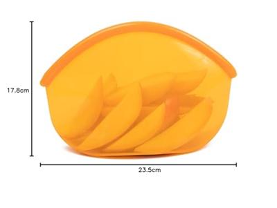 Food Huggers Herbruikbare bewaarzak - 900ml - amber