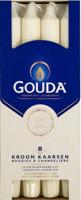 Gouda Kroonkaars ivoor 240/24 8 Stuks - thumbnail