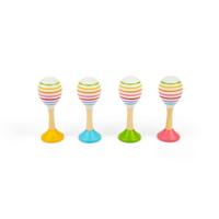 Bigjigs houten junior maraca, 2st. - thumbnail