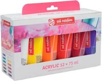 Talens Art Creation acrylverf tube van 75 ml, set van 12 tubes in geassorteerde kleuren - thumbnail