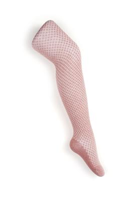 Le Chic winter panty meisjes - roze - Rilee - lurex