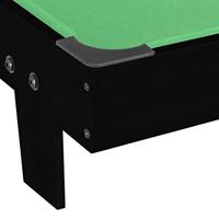 VidaXL Minipooltafel 3 feet 92x52x19 cm zwart en groen - thumbnail