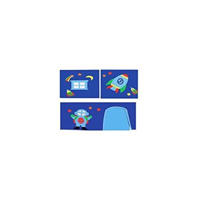 Vipack speelgordijn Astro - blauw - 235x140x0,5 cm