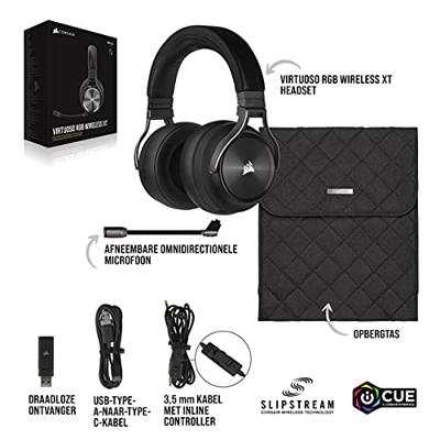 Oordopjes Corsair VIRTUOSO RGB Wireless XT Zwart - thumbnail