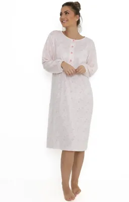 Cocodream dames nachthemd lange mouw - Katoen - Circle