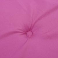 Tuinstoelkussens hoge rugleuning 2 st 120x50x3 cm stof roze - thumbnail