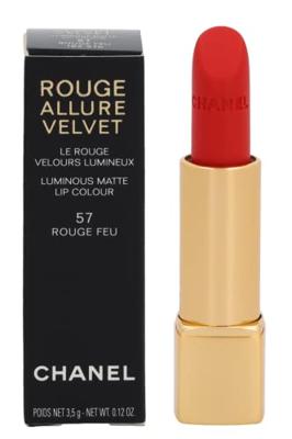 Chanel Rouge Allure Velvet Luminous Matte Lip Colour 3.50 g 57 Rouge Feu Lippenstift 3.5 g Dames