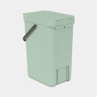 Brabantia Sort & Go afvalemmer 12 liter jade green - thumbnail