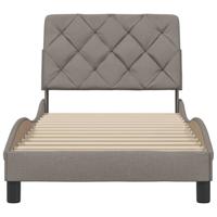 Bedframe zonder matras 80x200 cm stof taupe - thumbnail